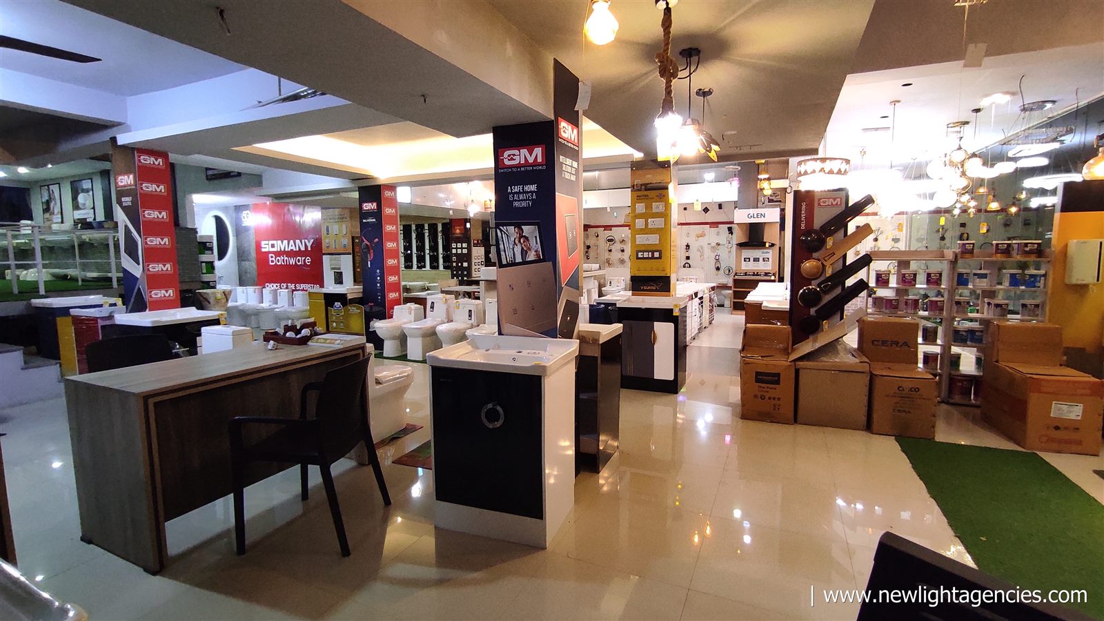 Interior view of Newlight Building Solutions in Chandanathope, Kottamkara